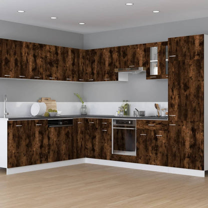 Herdumbauschrank Lyon Räuchereiche 60x46x81,5 cm Holzwerkstoff