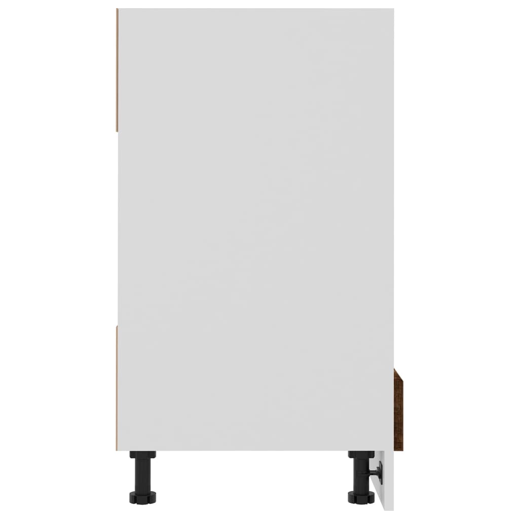 Herdumbauschrank Lyon Räuchereiche 60x46x81,5 cm Holzwerkstoff