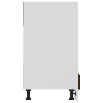 Herdumbauschrank Lyon Räuchereiche 60x46x81,5 cm Holzwerkstoff