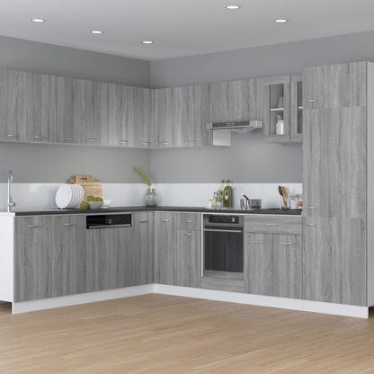 Herdumbauschrank Lyon Grau Sonoma 60x46x81,5 cm Holzwerkstoff