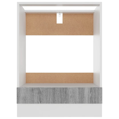 Herdumbauschrank Lyon Grau Sonoma 60x46x81,5 cm Holzwerkstoff