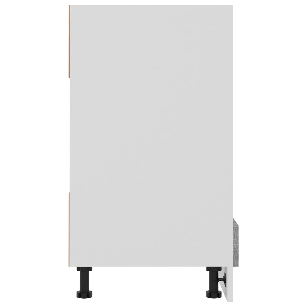 Herdumbauschrank Lyon Grau Sonoma 60x46x81,5 cm Holzwerkstoff