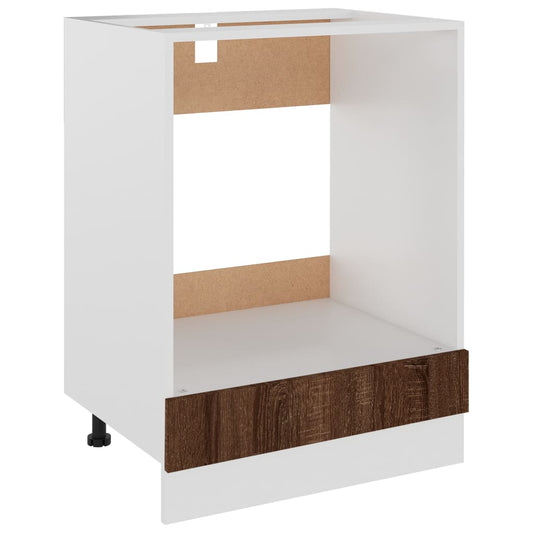 Herdumbauschrank Riga Braun Eichen-Optik 60x46x81,5 cm Holzwerkstoff