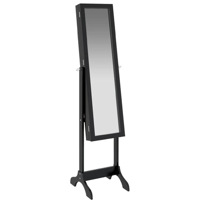 Standspiegel Schwarz 34x37x146 cm