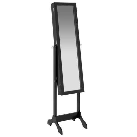 Standspiegel Schwarz 34x37x146 cm