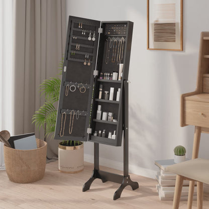 Standspiegel Schwarz 34x37x146 cm