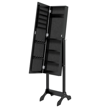 Standspiegel Schwarz 34x37x146 cm