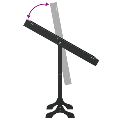 Standspiegel Schwarz 34x37x146 cm