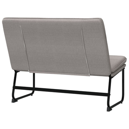Sitzbank Taupe 100x75x76 cm Stoff