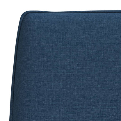 Sitzbank Blau 100x75x76 cm Stoff
