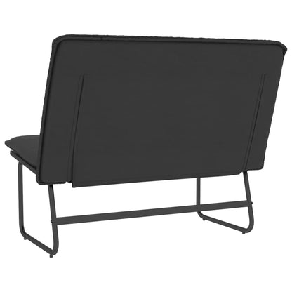 Sitzbank Schwarz 100x75x76 cm Kunstleder