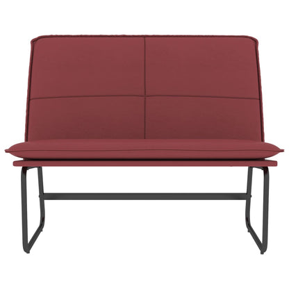 Sitzbank Weinrot 100x75x76 cm Kunstleder