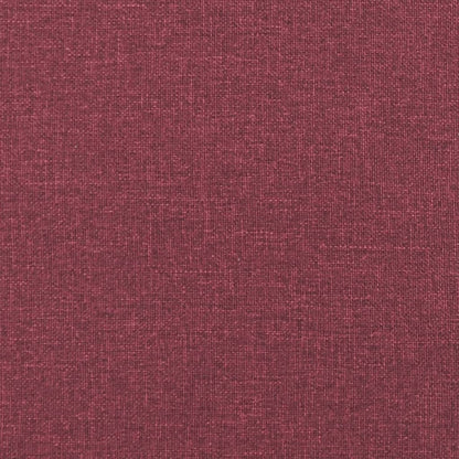 Sitzbank Weinrot 100x64x80 cm Stoff