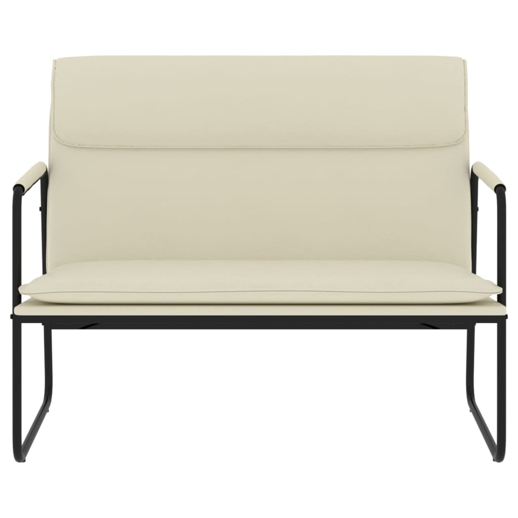 Sitzbank Creme 100x64x80 cm Kunstleder