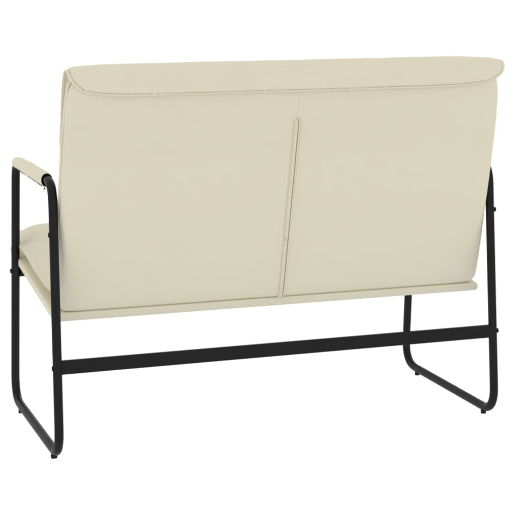 Sitzbank Creme 100x64x80 cm Kunstleder