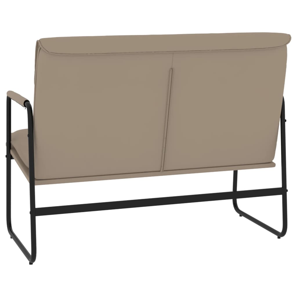 Sitzbank Cappuccino-Braun 100x64x80 cm Kunstleder