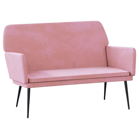 Sitzbank Rosa 108x79x79 cm Samt