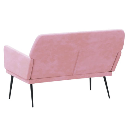 Sitzbank Rosa 108x79x79 cm Samt