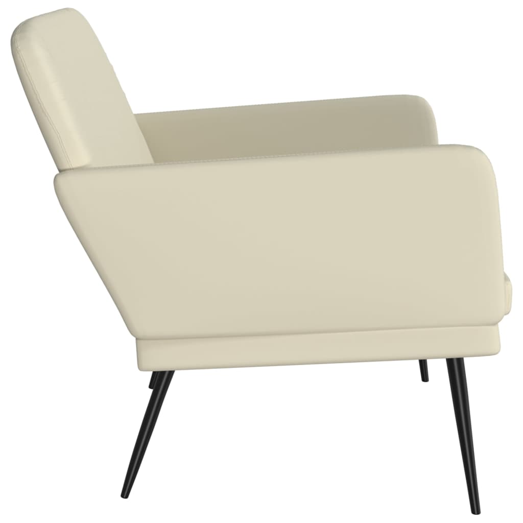 Sitzbank Creme 107x80x81 cm Kunstleder