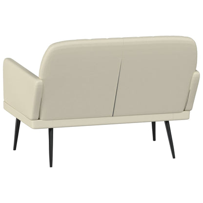 Sitzbank Creme 107x80x81 cm Kunstleder
