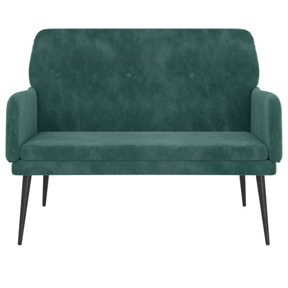 Sitzbank Dunkelgrün 108x79x79 cm Samt