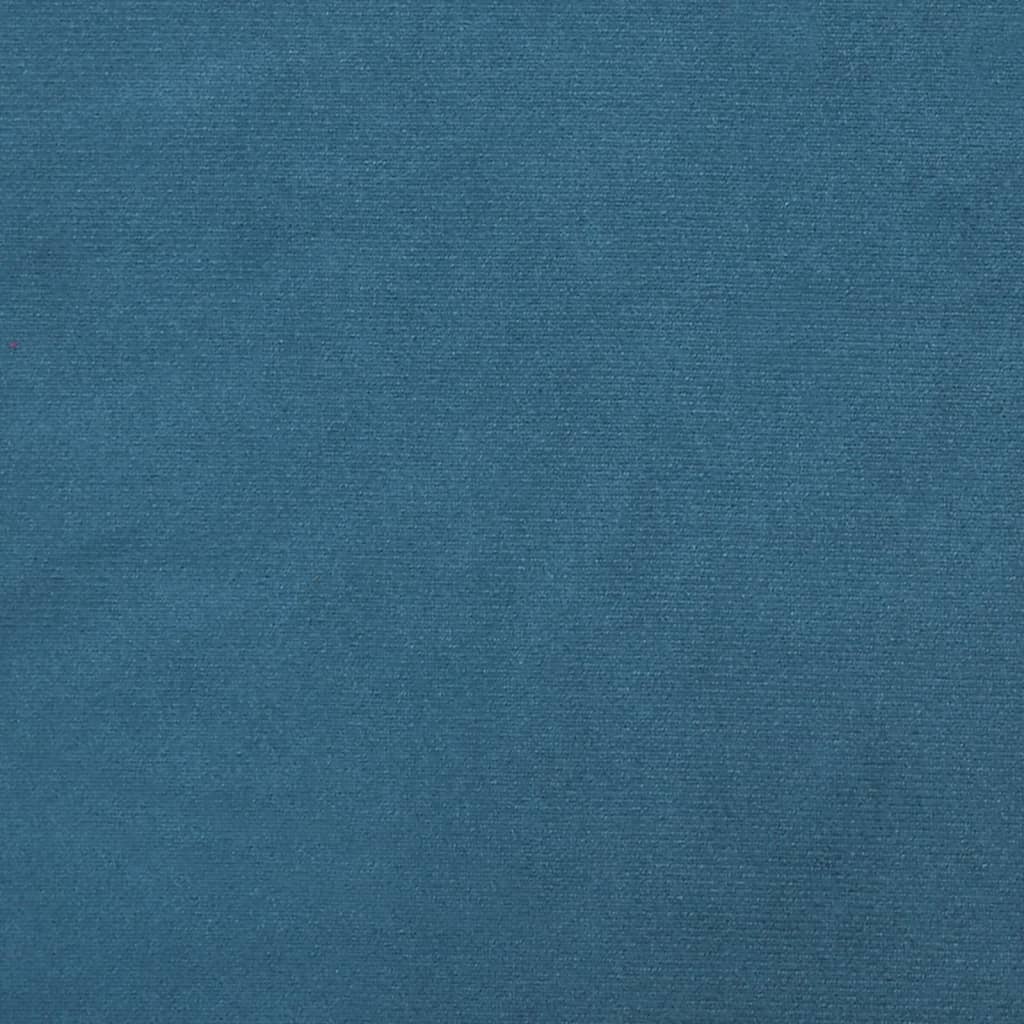 Sitzbank Blau 108x79x79 cm Samt