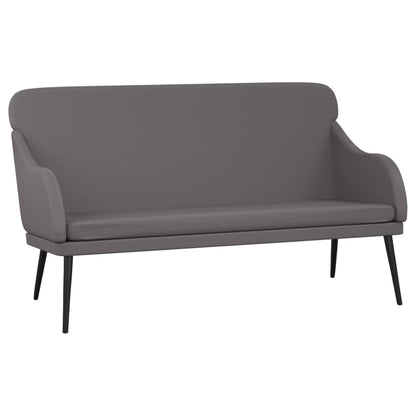 Sitzbank Grau 110x76x80 cm Kunstleder