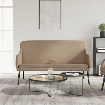 Sitzbank Cappuccino-Braun 110x76x80 cm Kunstleder