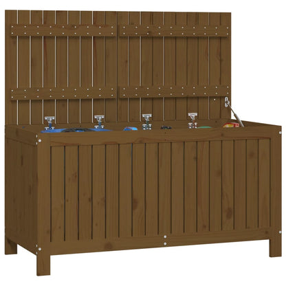 Havekiste Honningbrun 121x55x64 cm Massiv Fyr