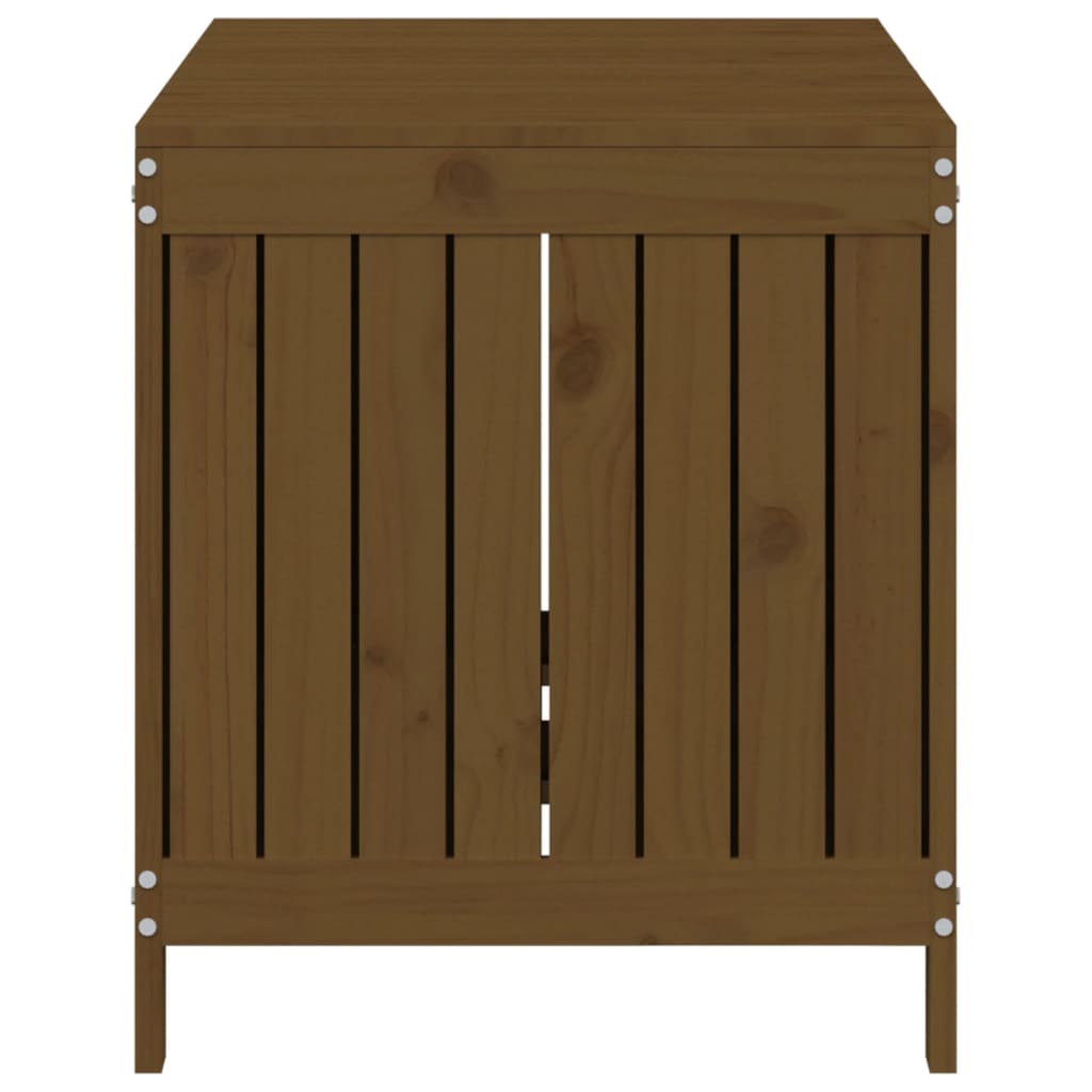 Havekiste Honningbrun 121x55x64 cm Massiv Fyr