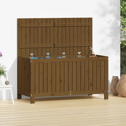 Havekiste Honningbrun 121x55x64 cm Massiv Fyr