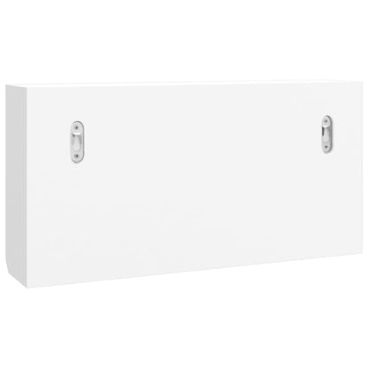 Schlüsselschrank Weiß 40x8,5x20 cm Holzwerkstoff & Stahl