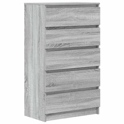 Schubladenschrank Grau Sonoma 60x36x103 cm Holzwerkstoff