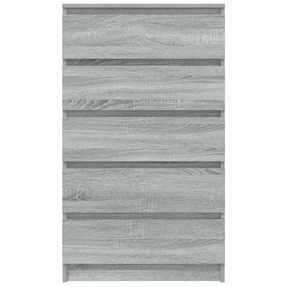 Schubladenschrank Grau Sonoma 60x36x103 cm Holzwerkstoff