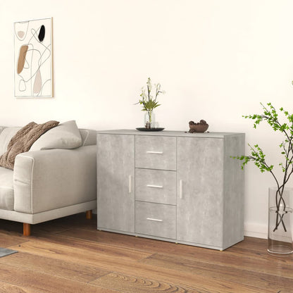 Sideboard Betongrau 91x29,5x65 cm Holzwerkstoff