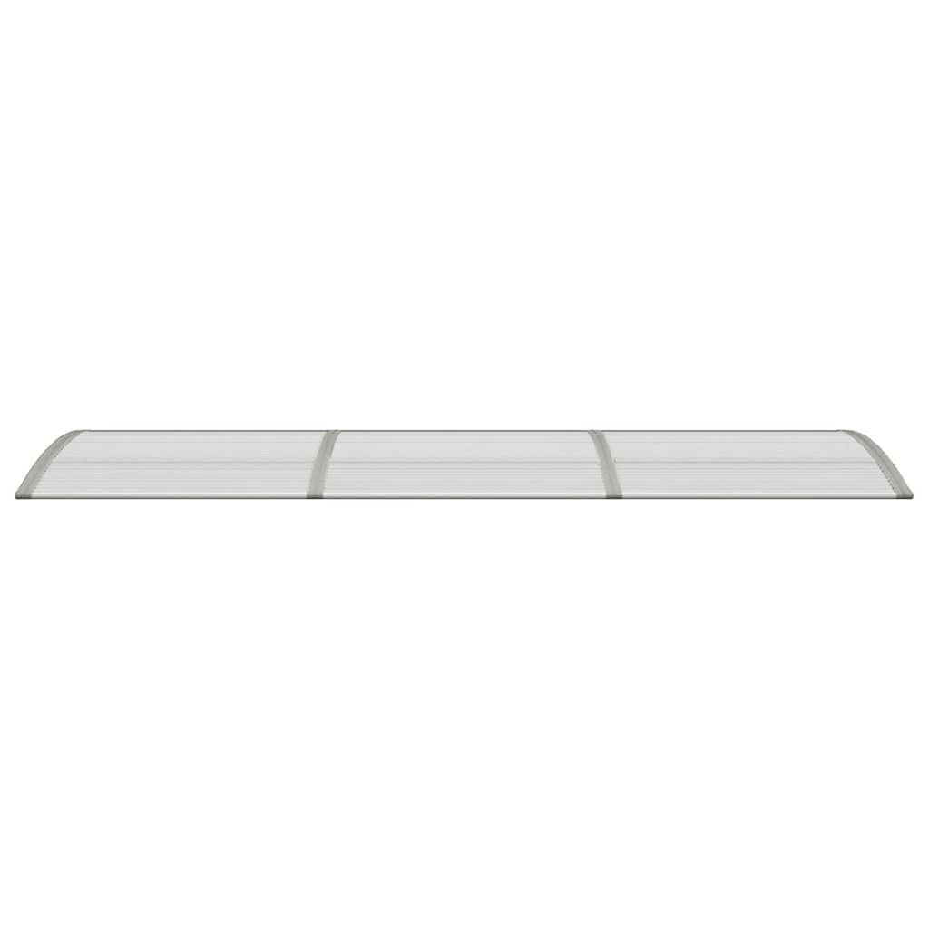Türvordach Grau 300x75 cm Polycarbonat