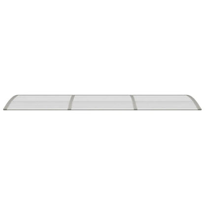 Türvordach Grau 300x75 cm Polycarbonat