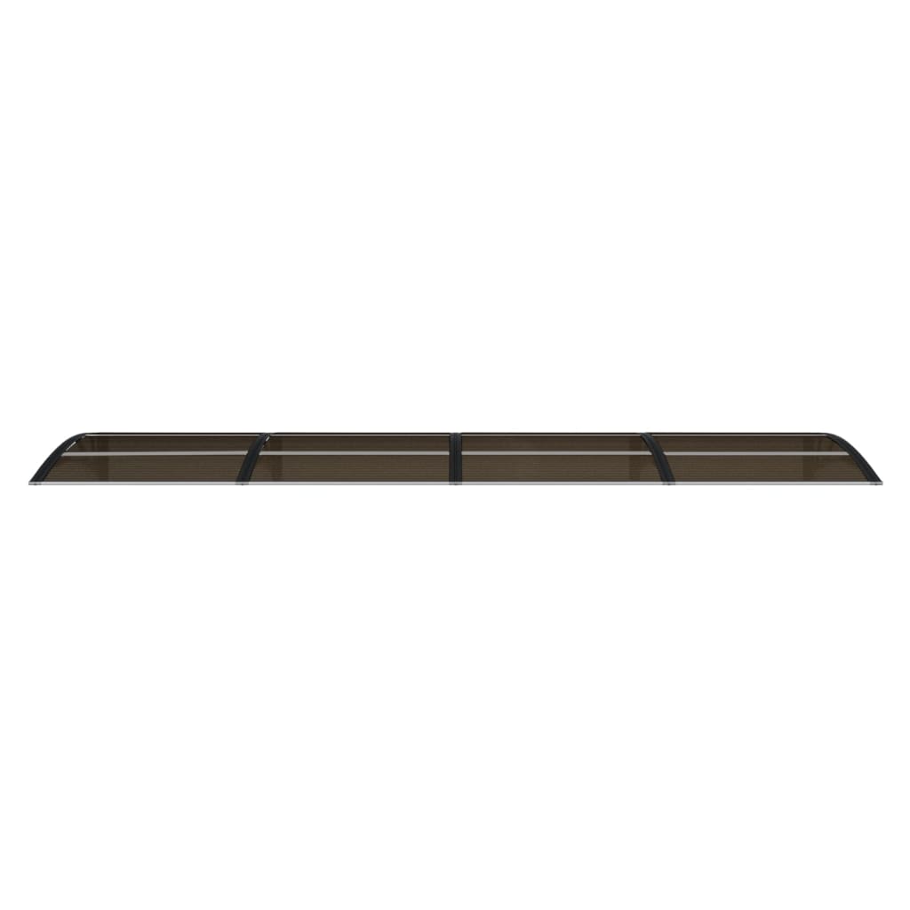 Türvordach Schwarz 350x75 cm Polycarbonat