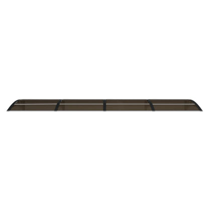 Türvordach Schwarz 350x75 cm Polycarbonat