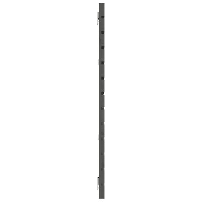 Wand-Kopfteil Grau 206x3x91,5 cm Massivholz Kiefer