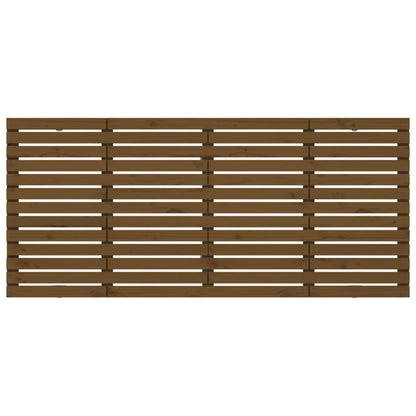 Wand-Kopfteil Honigbraun 206x3x91,5 cm Massivholz Kiefer