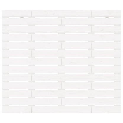 Wand-Kopfteil Weiß 96x3x91,5 cm Massivholz Kiefer