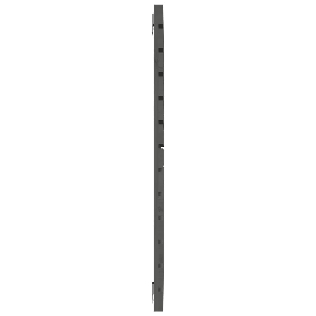 Wand-Kopfteil Grau 96x3x91,5 cm Massivholz Kiefer