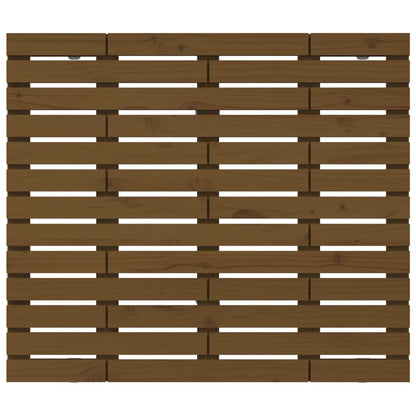 Wand-Kopfteil Honigbraun 126x3x91,5 cm Massivholz Kiefer