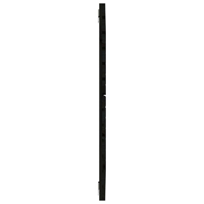 Wand-Kopfteil Schwarz 126x3x91,5 cm Massivholz Kiefer