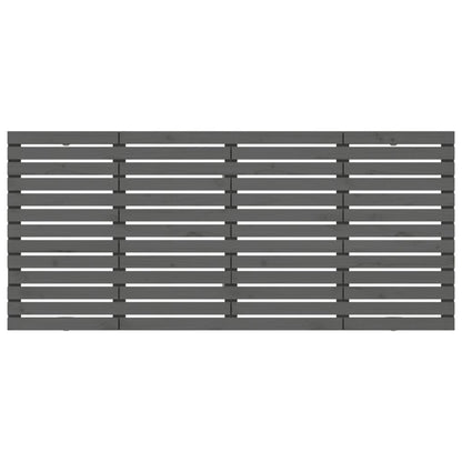 Wand-Kopfteil Grau 156x3x91,5 cm Massivholz Kiefer