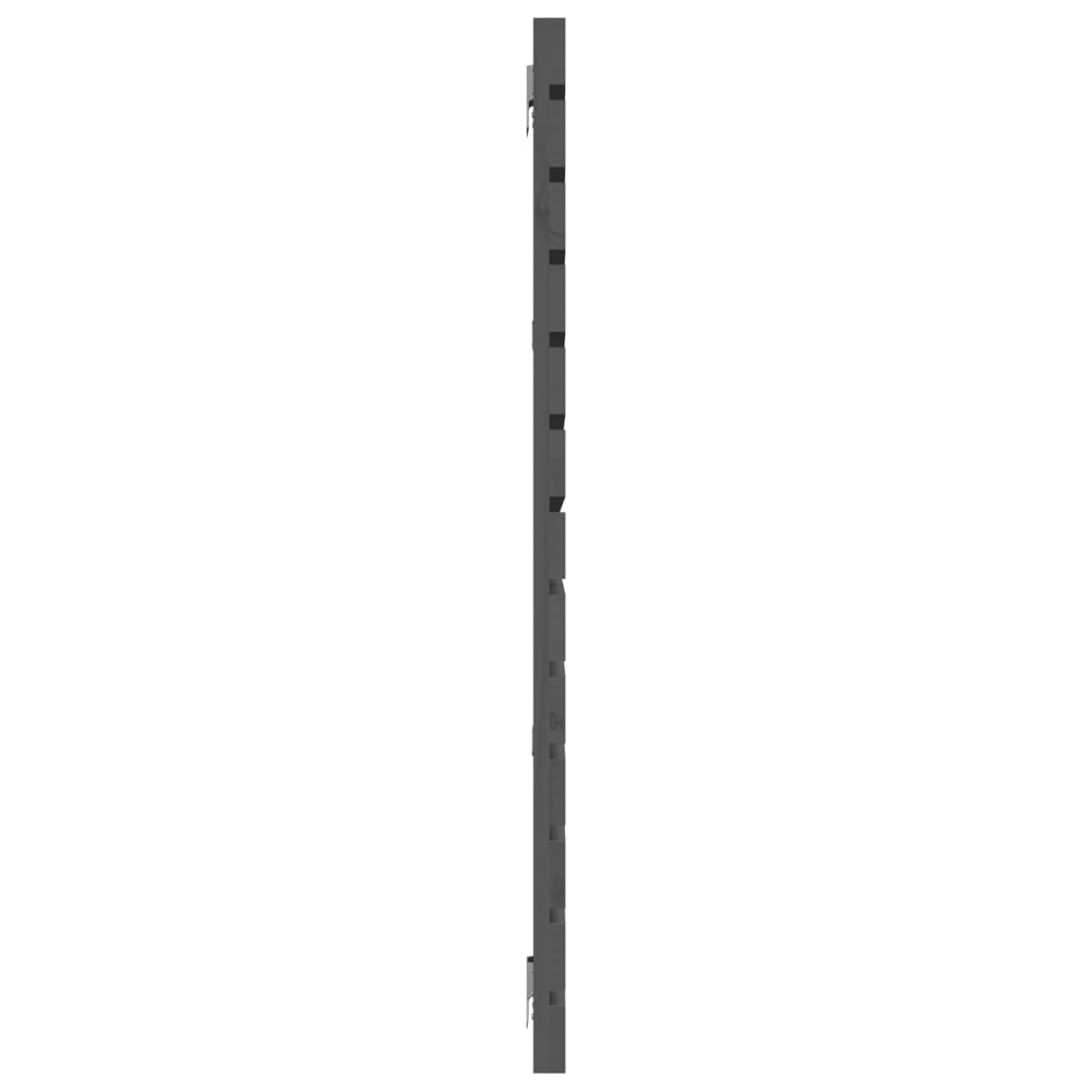 Wand-Kopfteil Grau 156x3x91,5 cm Massivholz Kiefer
