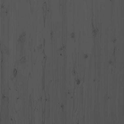 Wand-Kopfteil Grau 156x3x91,5 cm Massivholz Kiefer
