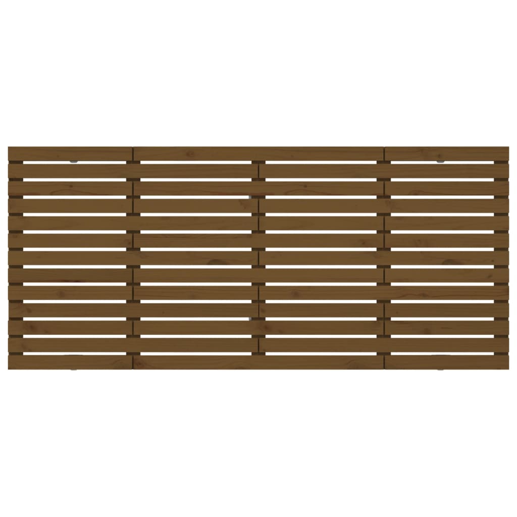 Wand-Kopfteil Honigbraun 156x3x91,5 cm Massivholz Kiefer