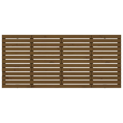 Wand-Kopfteil Honigbraun 156x3x91,5 cm Massivholz Kiefer